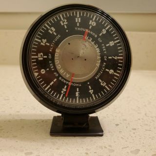 Airguide Vintage Altimeter,  Model 608c,  0 - 15,  000 Feet Made In Usa Chicago Co