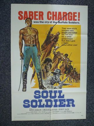 Soul Soldier Buffalo Soldiers 1972 Australian One Sheet Movie Poster