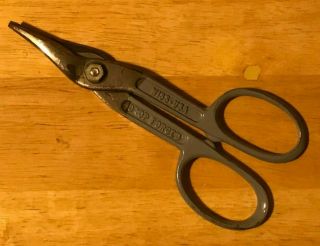 Vintage Wiss V 13 7” Tin Snips Cutters Shears Made In Usa