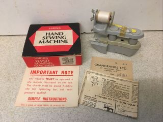 Vintage Loring 1968 Hand Sewing Machine Receipt & Instructions