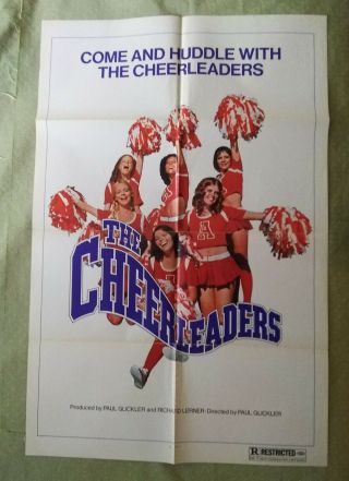 The Cheerleaders Vintage 1 Sheet Poster Folded 1973 27x41