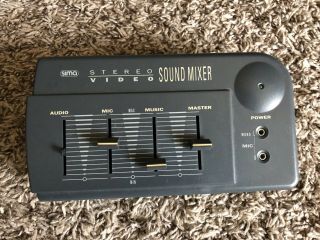 Vintage Sima Stereo Video Sound Mixer Model Ssm - 3 Turns On No Charger