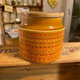Vintage Hornsea Saffron – Kitchen Storage Jar – Sugar 3