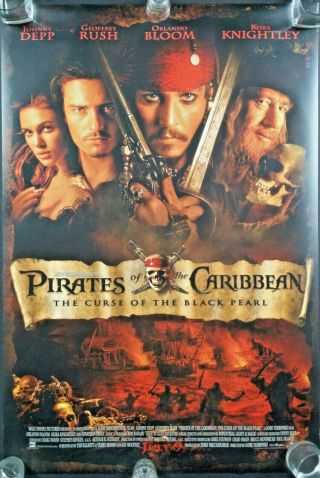 Pirates Of The Caribbean The Curse Of The Black Pearl D/s Poster 27x40