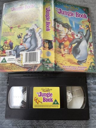 The Jungle Book - Vhs Cassette - Walt Disney Classics - Vintage Retro