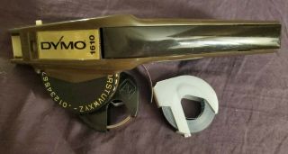 Vintage Dymo 1610 Labeler Label Maker Writer Brown 2 Refill Rolls (56)