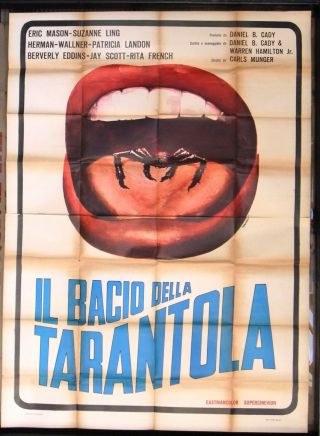Il Bacio Della Tarantola Italian Movie Poster (4f) Manifesto 70s