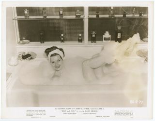 Vintage 1947 Hazel Brooks Sudsy Barefoot Bubble Bath Production Still Photograph