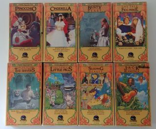 Vintage Faerie Tale Theatre Vhs [lot Of 8] Playhouse Video Rare Pinocchio
