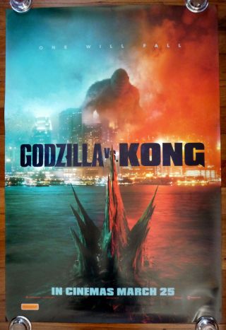 Godzilla Vs.  King Kong 2021 Australian Advance One Sheet Movie Poster