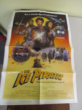 Vintage 1 Sheet 27x41 Movie Poster The Ice Pirates 1984 Robert Urich Mary Crosby