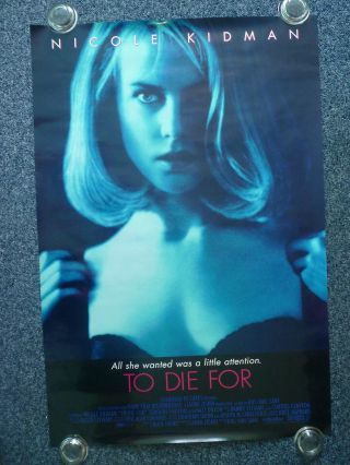 To Die For 1995 Australian Blue One Sheet Movie Poster Nicole Kidman