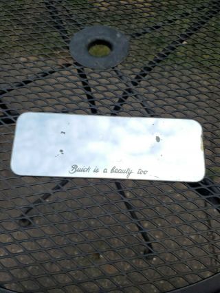 Vintage 1960’s Buick “is A Beauty Too” Vanity Clip On Visor Mirror