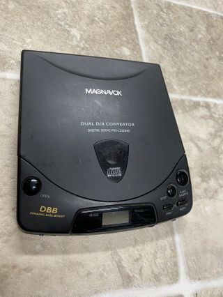 Vintage 1996 Magnavox Portable Cd Player Dual D/a Converter Model Az6832/17