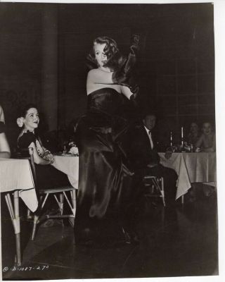 Rita Hayworth Vintage Photo Gilda 1946 Gown By Designer Jean Louis