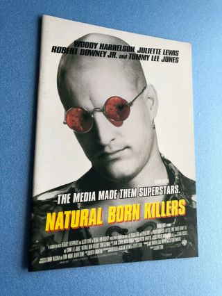 Japan ｍovie Souvenir Program " Natural Born Killers " Oliver Stone,  Juliette Lewis