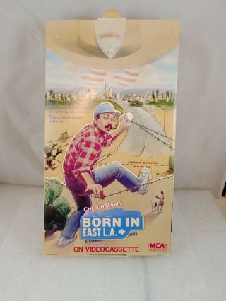 Born In East La 1987 Cheech Marin Immigrant Border Comedy 3d Vhs Display Box (q1