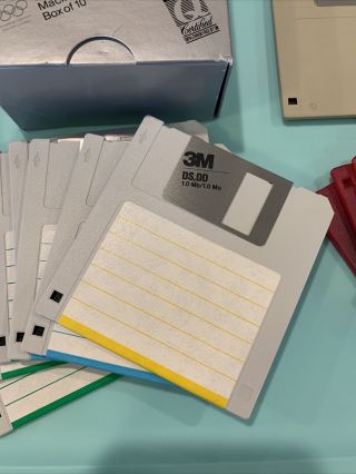 Vintage 3M DS,  DD Diskettes.  7 disk 3.  5 