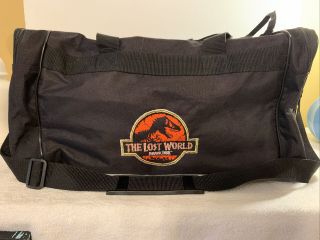 Vintage 1997 The Lost World Jurassic Park Black Duffle Gym Bag