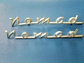 Vintage 1958 Chevrolet Nomad Station Wagon Tailgate Name Emblem (1,  1 Nos)