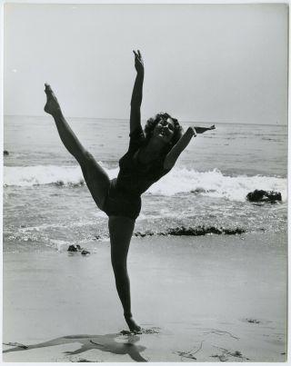 Mitzi Gaynor Dancing On The Beach Vivacious 1950 Frank Worth Photograph