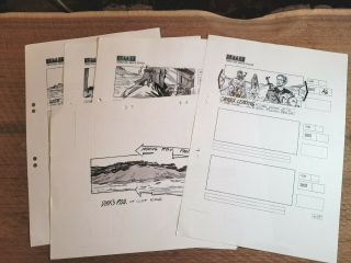 Clive Cussler " Sahara " Movie Storyboards (10 Pages)