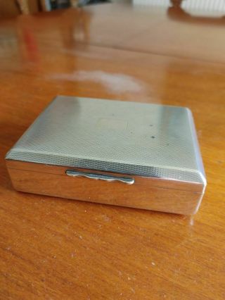 Vintage Aristocrat Silver Plated Cigarette Box.  Medium