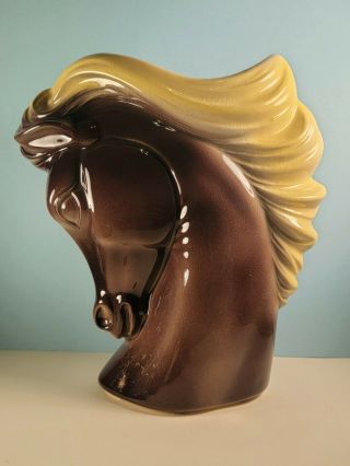 Vtg Royal Copley Horse Head Planter/vase
