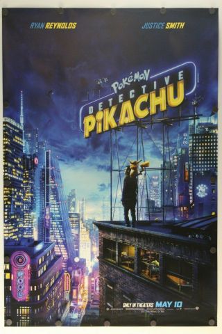 Pokemon Detective Pikachu 2019 Double Sided Movie Poster 27 " X 40 "