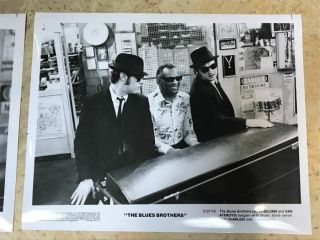 Vintage Photo 2 1980 The Blues Brothers B&w Ray Charles 8x10