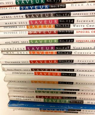 19 Vintage Saveur Culinary Magazines Variety Of Issues From 83 Through 173