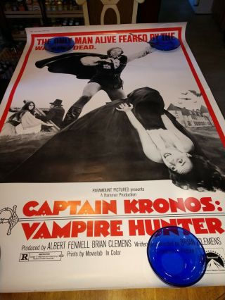Captain Kronos Vampire Hunter 1972 40x60 Movie Poster