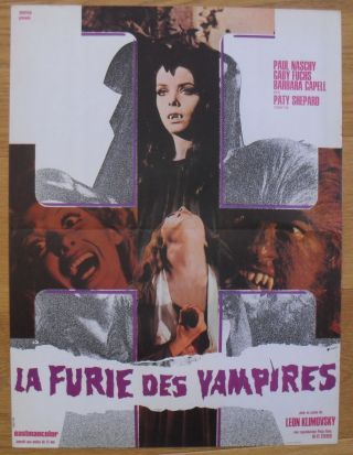 Werewolf Vs Vampire Women Horror French Movie Poster 