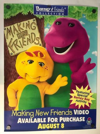 Barney Making Friends 24 " X 32 " Movie Poster