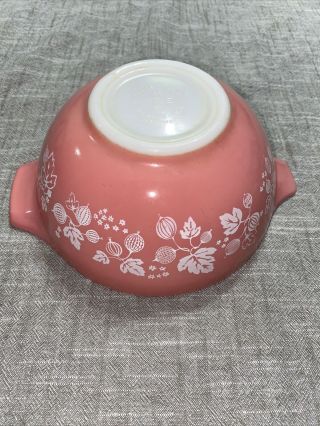 (1) Vtg Pyrex Pink Gooseberry Cinderella Mixing Bowl 442,  1 1/2 Quart,  1.  5 Qt