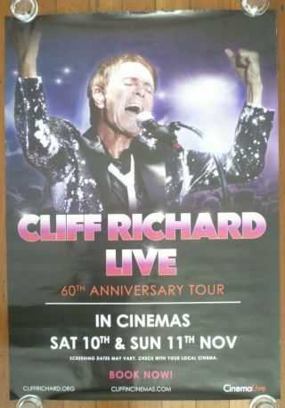 Cliff Richard Live 2019 Australian Advance One Sheet Movie Poster