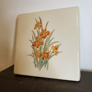 Set Of 4 Vintage Stove Burner Covers Set Flower Pattern