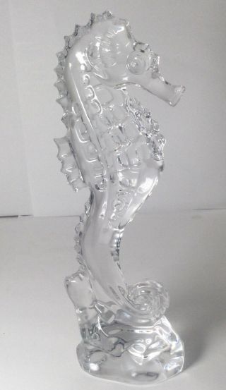 Waterford Ireland.  Cut Crystal Classic Seahorse 7 " T,  Figurine/paperweight Mnb