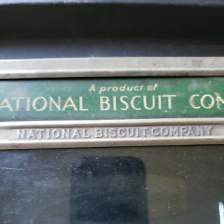 Vintage National Biscuit Company Nabisco Display Case Tin Lid Cover Patent 1923 3