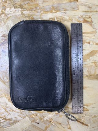 Rapha Essentials Case Wallet Black Leather Vintage