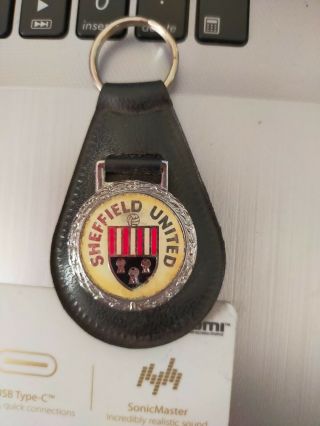 Sheffield United Football Club Vintage Leather Keyring