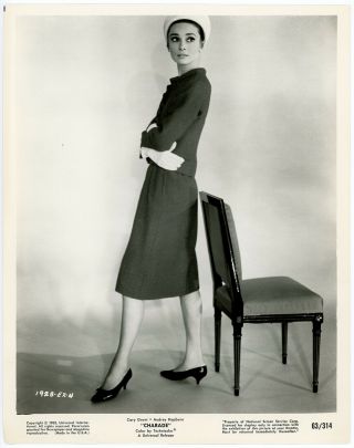 Audrey Hepburn In Givenchy Suit Vintage 1963 Charade Rare Fashion Photograph
