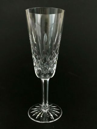 Vintage Waterford Lismore Cut Crystal Glass Champagne Flute Gothic Mark 7 1/4