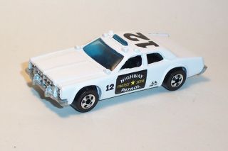 Hot Wheels Mattel Vintage Bw Blackwall Highway Patrol Police Car -