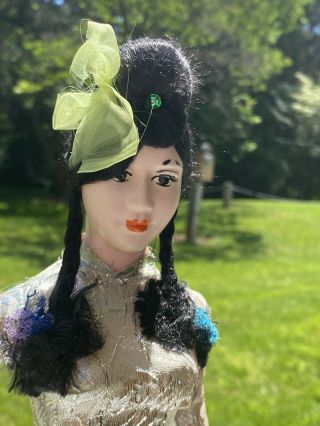 Vintage Vietnam War Handmade Us Soldier Souvenir 16 " Vietnamese Doll/ Drag Queen