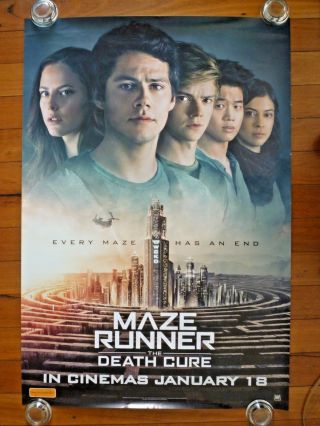 Maze Runner Death Cure 2018 Australian Advance One Sheet Movie Poster