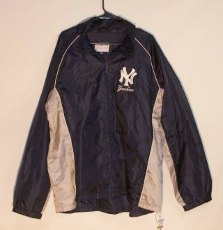 Vintage 1990’s Fat Logo Mlb York Yankees Windbreaker Jacket Full Zip Xl