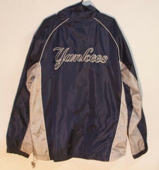 Vintage 1990’s Fat Logo MLB York Yankees Windbreaker Jacket Full Zip XL 2