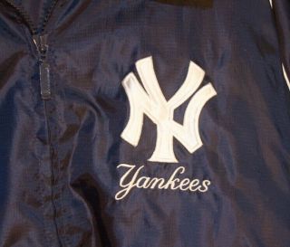 Vintage 1990’s Fat Logo MLB York Yankees Windbreaker Jacket Full Zip XL 3