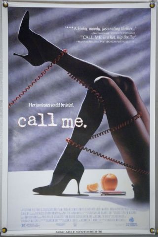 Call Me Rolled Orig Video Movie Poster Patricia Charbonneau Steve Buscemi 1989